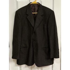 Mickey Spatz Lubiam Spa Italy Mens 3 Button Wool/Cashmere Blazer Sport Coat 39R